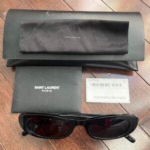 Saint Laurent Black 557 Sunglasses